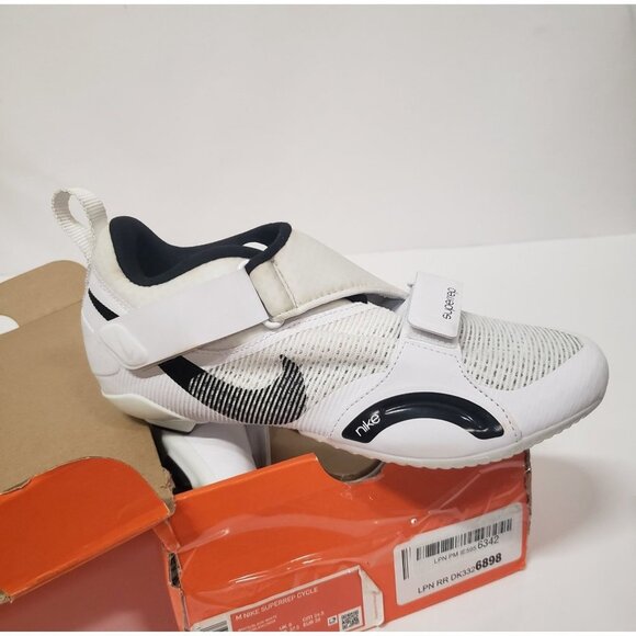 Nike Men's SuperRep Cycle Cycling Shoes in White/black - Size 10 - Picture 3 of 9